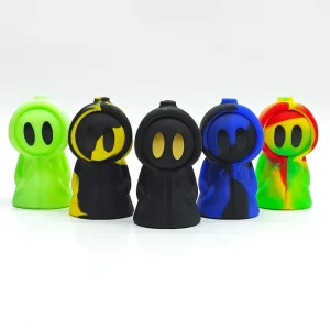 6" Hooded Reaper Waterpipe Bong Silicone - 17