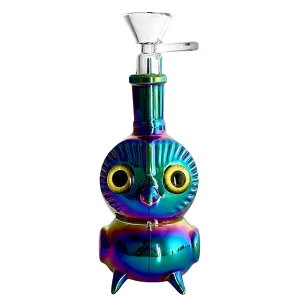 5-1/2" OWL Design Glass Bong
