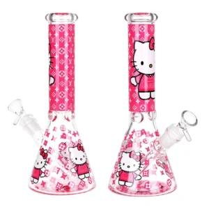 10" Louis Vuitton Kitty Beaker Bong