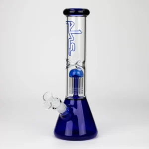 12" Glass beaker color Bong with tree arm percolator